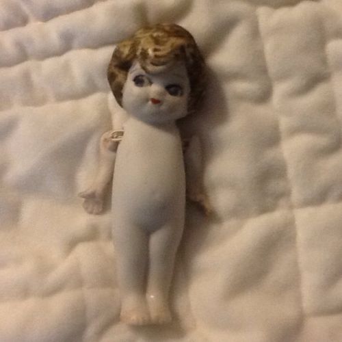 Vintage Bisque Frozen Charlotte Doll with Jointed Arms Made in Japan 6”