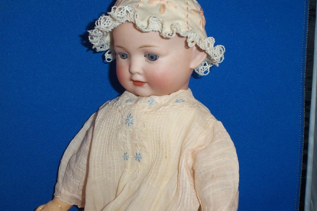 Antique Bisque Head Doll CABINET SIZE Nippon 14