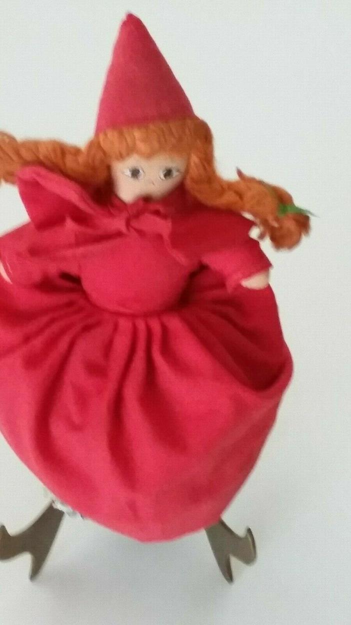 Vintage Red Riding Hood, Grandma, Wolf Topsy Turvy 3 n 1 Doll 9