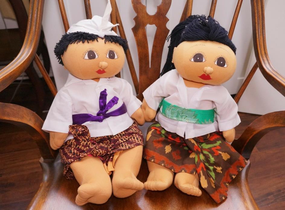 Pair of Handmade Cloth Dolls