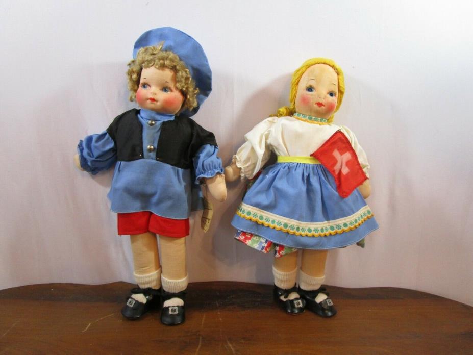 Vintage Georgene Novelties Cloth Dolls c 1930's 14