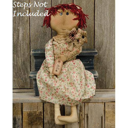 MILLIE RAG DOLL Primitive Country Rustic 23.5