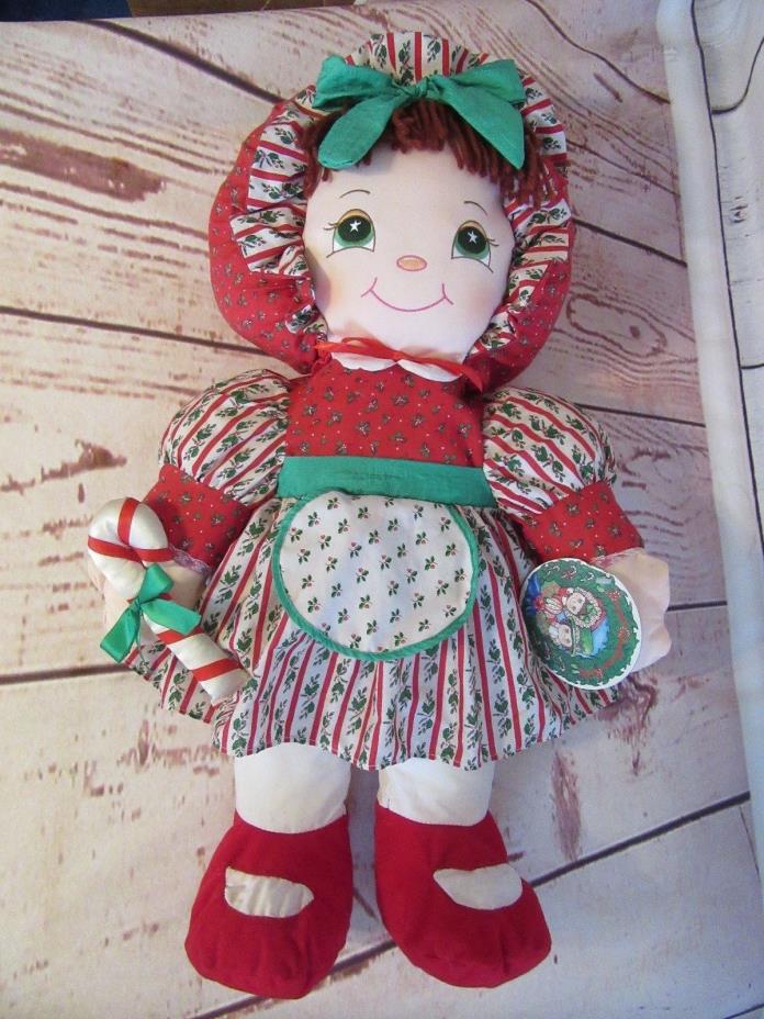 Well Made Toy Co Vintage 1994 Stuffed Plush Cloth The Christmas Kids Holly Doll