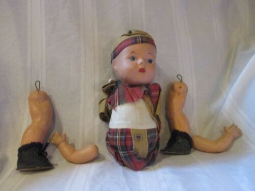Vintage Reliable doll company of Canada Scottish lad doll TLC composition 13