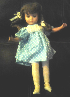 VINTAGE Composite  DOLL JOINTED ORIGINAL CLOTHES