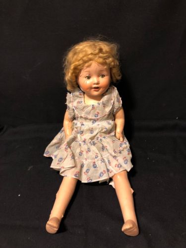 Vintage Sleepy Eyed Composition Doll Damage