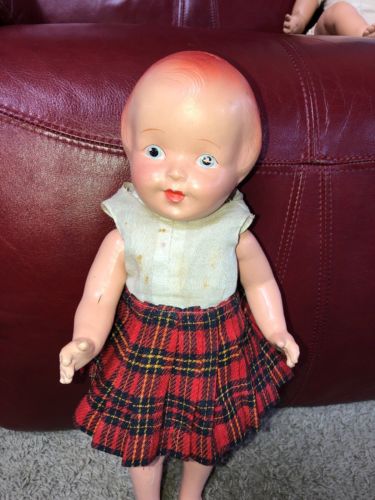 Vintage 16” Composition Patsy Clone Doll Red Hair Unmarked
