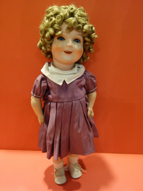 ALL ORIGINAL 1938 CARL BERGNER Shirley Temple Composition Doll Germany , Rare