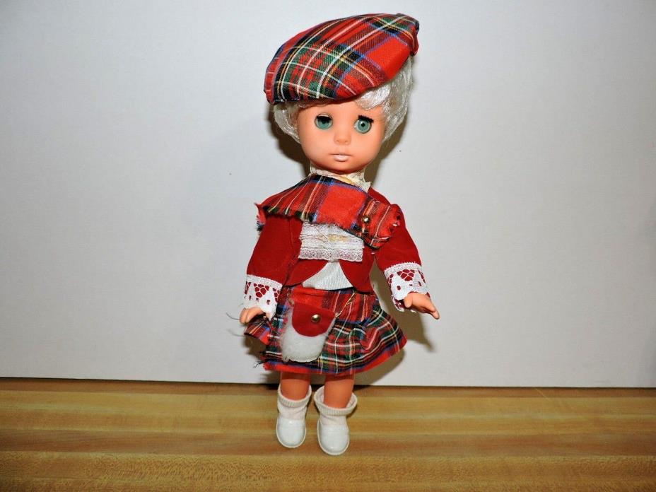 Scottish Doll Vintage Plastic Doll