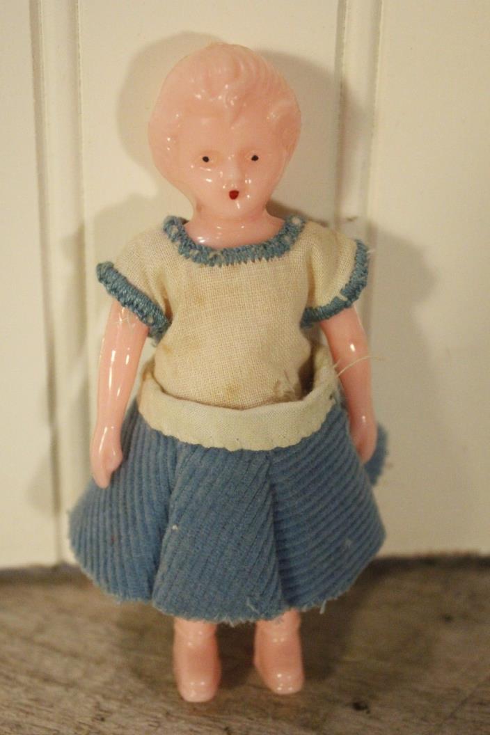 Vintage Pink Plastic Doll 4