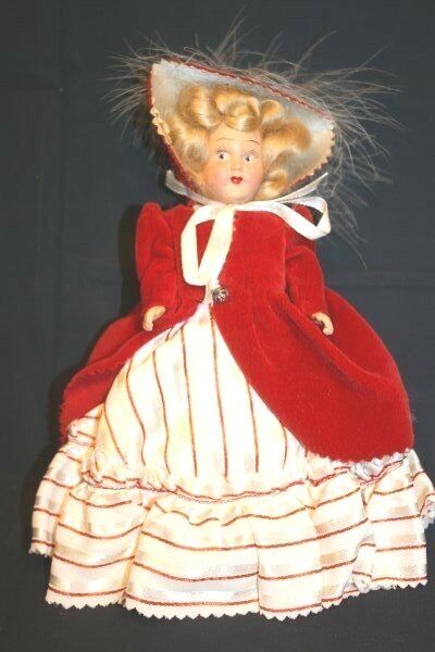 Victorian Vtg Doll 7.5
