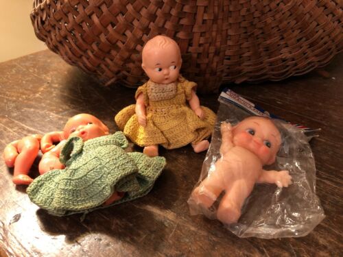 Vintage Doll Lot Vinyl And Hard Plastic