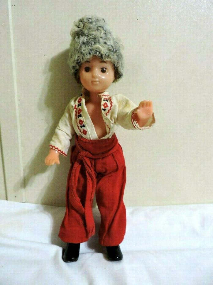 Russian Boy Doll Vintage Plastic Doll