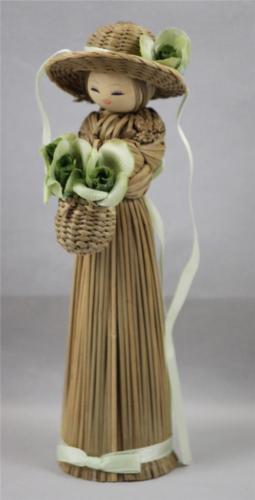 Wheat Doll Stalk Satin Flowers Ribbon Woven Handcrafted in Korea