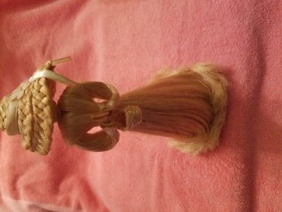 Hand made corn husk silk doll hat basket weaved