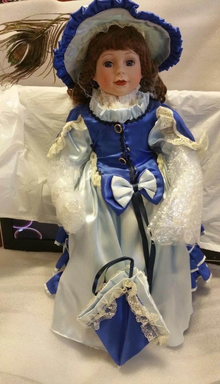 VICTORIAN COLLECTOR PORCELAIN DOLL - #357 / 800         ESTATE  SALE