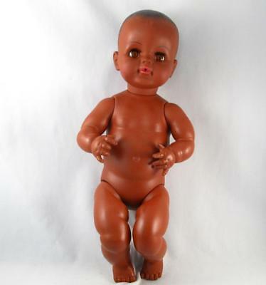 VINTAGE REGAL CANADA 209 BD SLEEPY EYES BLACK BABY GIRL DOLL  19``