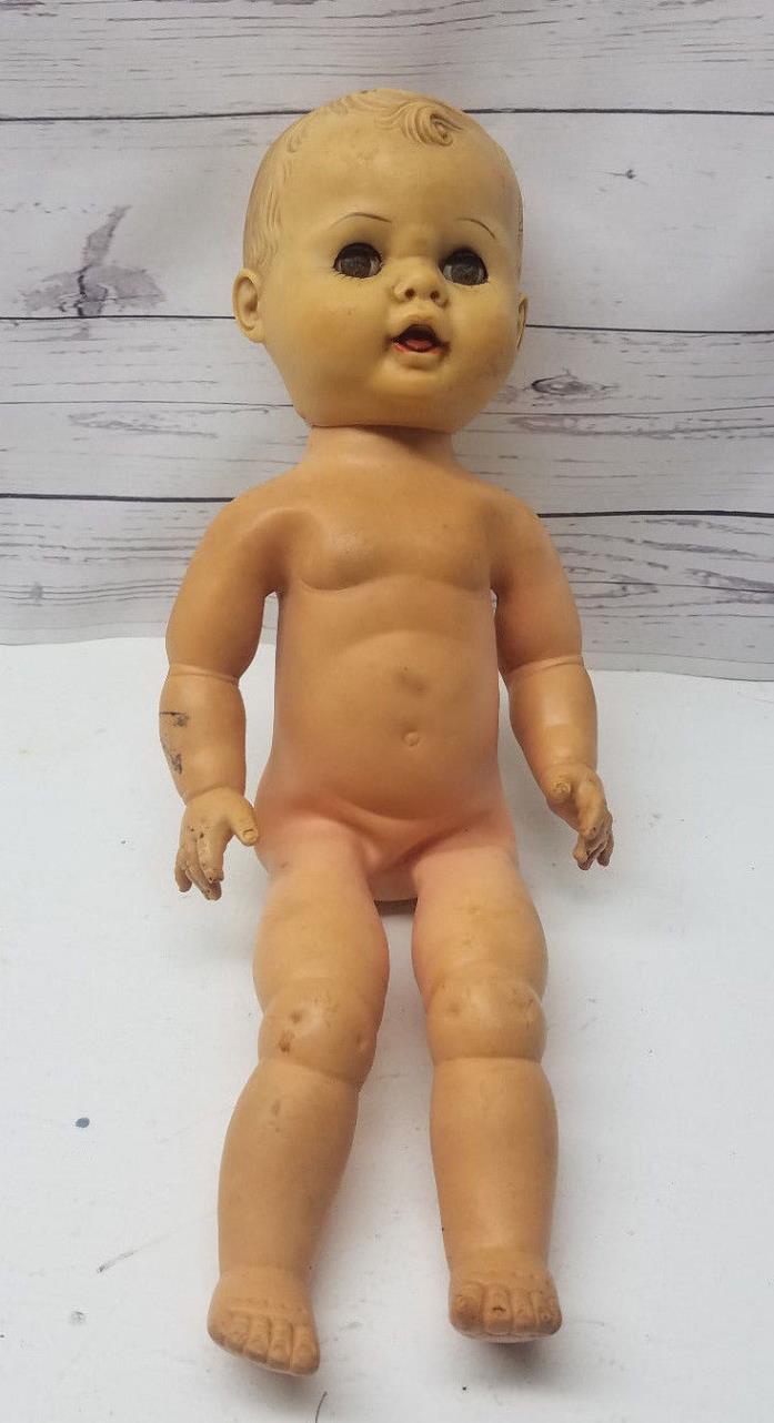 Seated Position Vintage Rubber Baby BoyDoll AE 1401 14