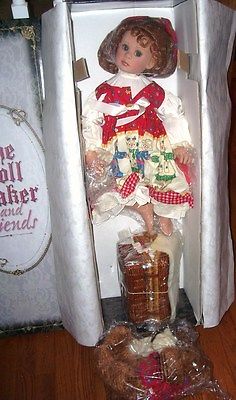 Doll Maker BEARLY ENOUGH TEA LEFT FOR ME Doll Set NIB LE#089/200 Denise McMillan