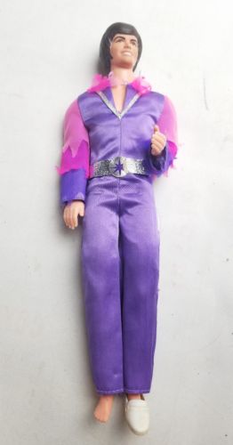 Vintage Donny Osmond Doll Purple Jumpsuit