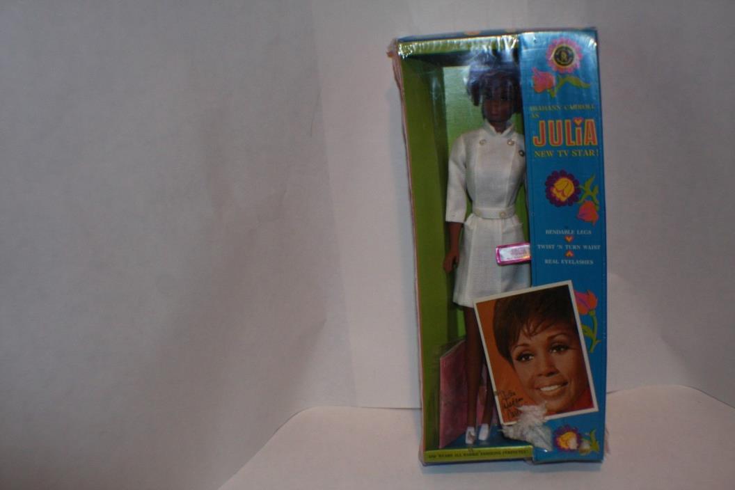 1968 DIAHANN CARROLL AS JULIA AA BLACK NURSE BARBIE DOLL MATTEL MIB SEALED