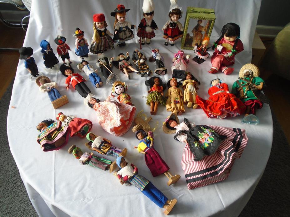 Vintage Ethnic Dolls Assortment, 4