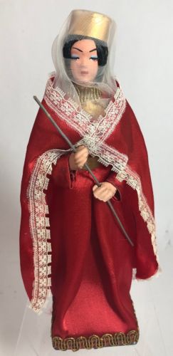Vintage TURKISH LADY Doll Traditional Costume HAND PAINTED Composite