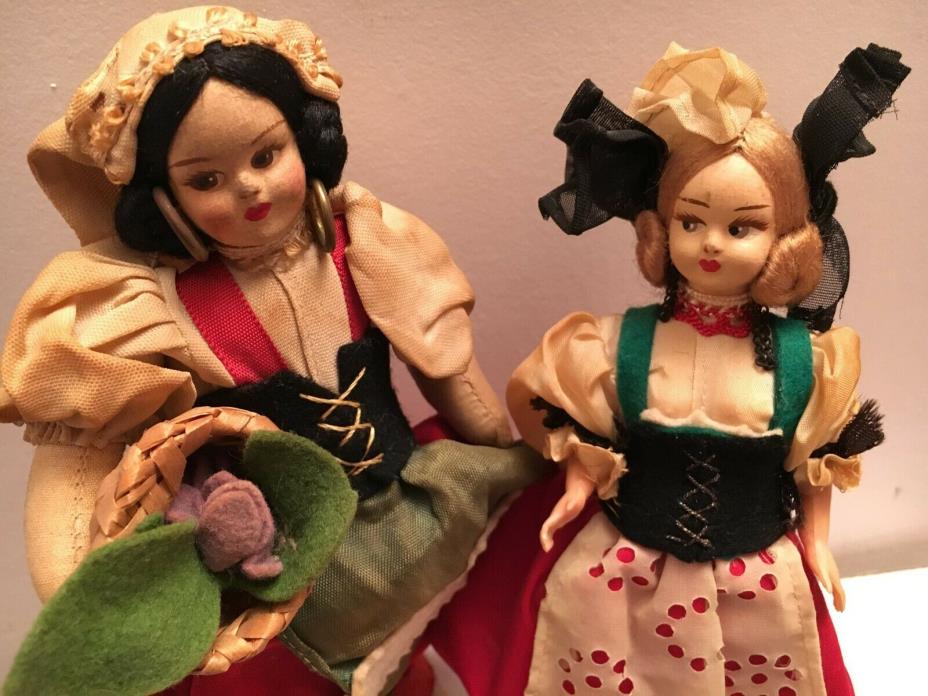 Vintage Italian peasant dolls