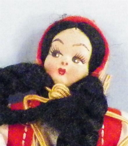 Vintage Greek Doll in Ethnic Costume Greece Stockinette Face Small A Beauty