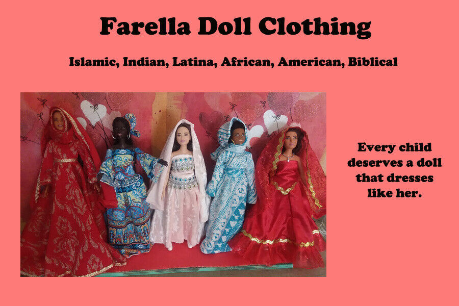 Barbie Doll with Farella Doll Clothing African American