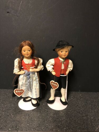 Vintage Baitz Brother/Sister Dolls, Lichtenstein
