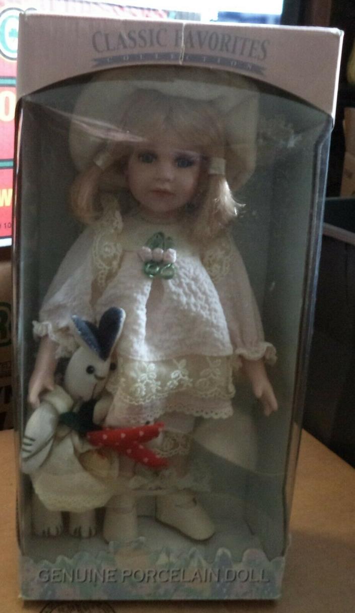 Classic Favorites Collection Genuine porcelain Doll in box