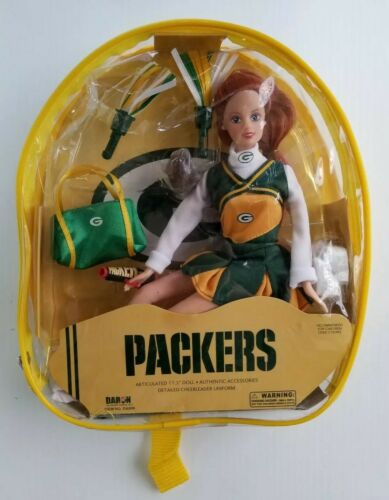 Green Bay Packers Cheerleader Doll 11.5
