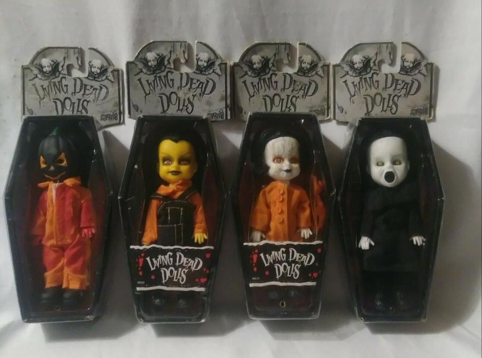 4 Living Dead Dolls Mini Series 16 Ltd Edition Variants, New, Sealed And Mint!