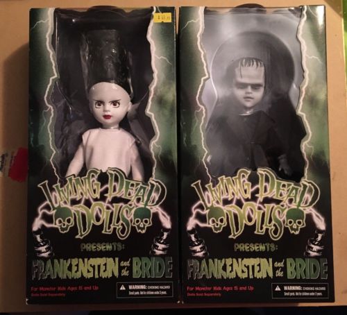 LIVING DEAD DOLLS FRANKENSTEIN & BRIDE NEW