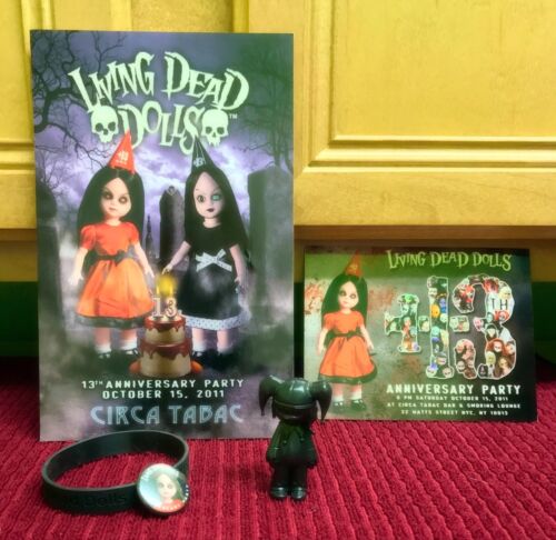 LIVING DEAD DOLLS 13TH ANNIVERSARY PARTY BUNDLE PACK VHTF JINGLES FIGURINE