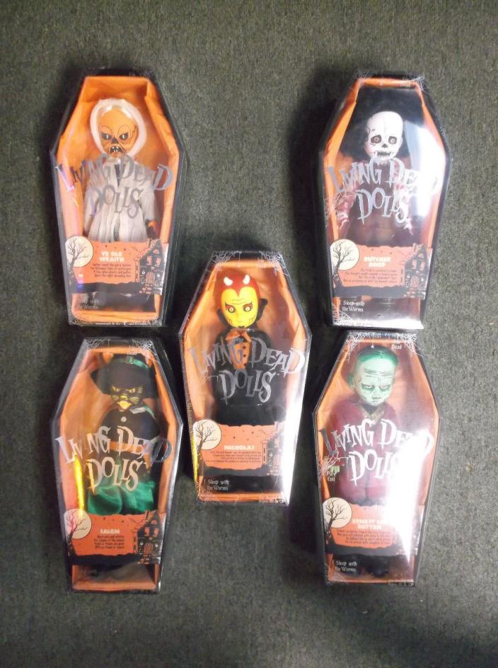 Mezco Living Dead Dolls Series 32 Halloween Complete Set of 5 Sealed In Box
