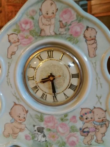Kewpie Bisque Clock
