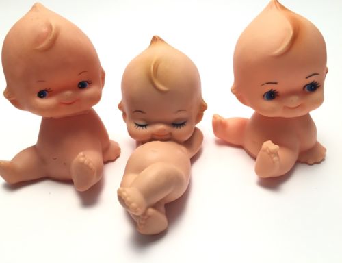 3 Adorable Kewpie Dolls Baby Shower