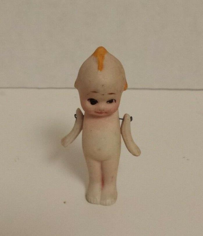 vintage KEWPIE DOLL 2 3/4'' TALL MADE IN JAPAN ARMS MOVE