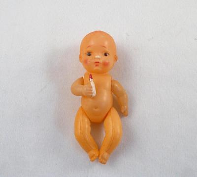 MADE IN OCCUPIED JAPAN CELLULOID KEWPIE DOLL WITH BABY BOTTLE