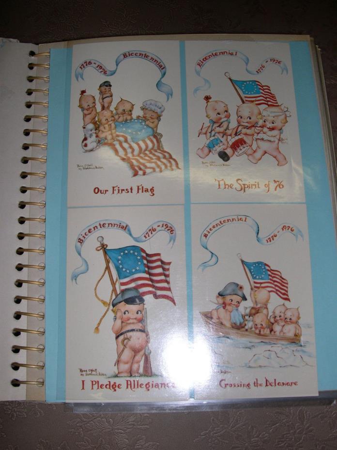 Album Filled Unused Kewpie Postcard Sticker More 100 of them Collection