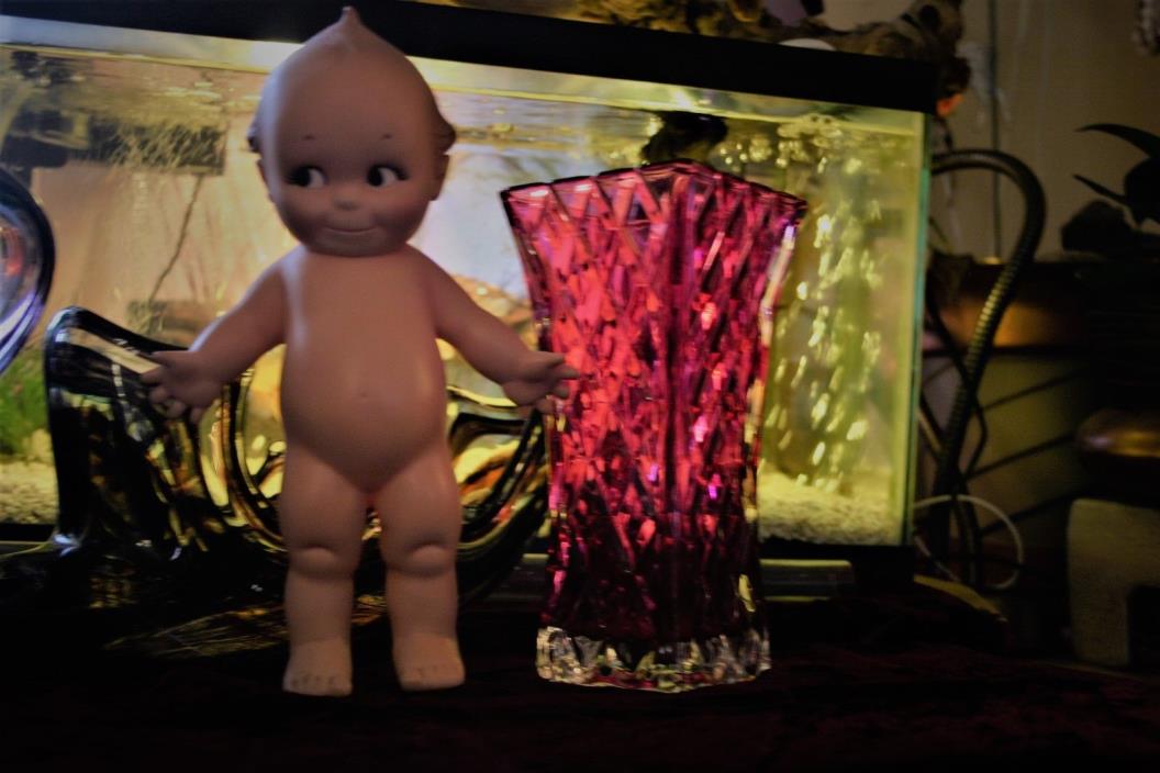 vintage cupie doll-Kewpie '74, 10 inch, Cameo ,hard plastic, head moves