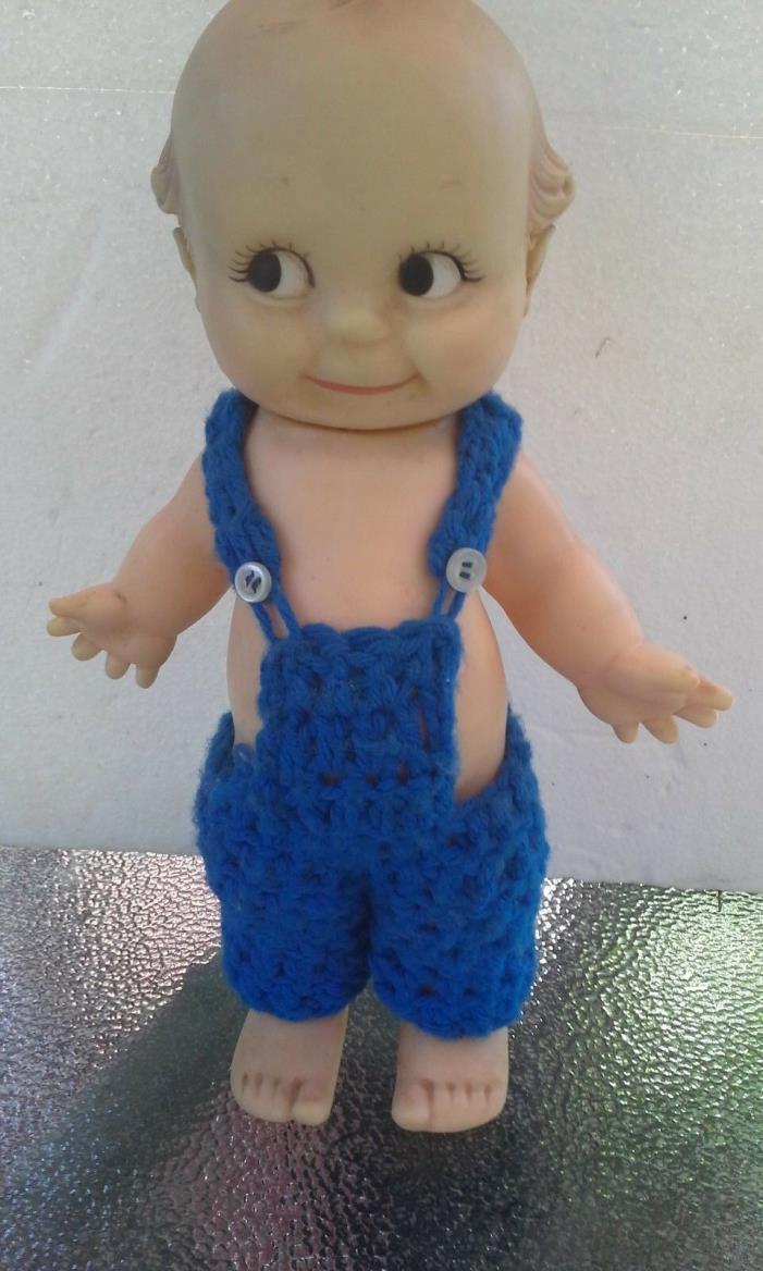Vintage Cameo Kewpie Doll  With Handmade Blue Pants