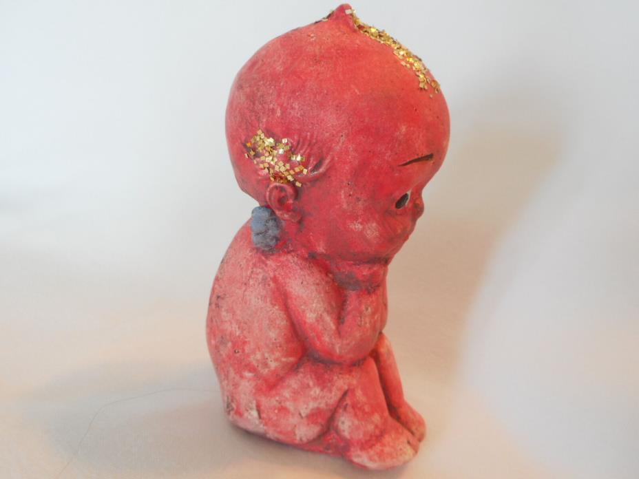 Rare Authentic Sitting Kewpie Doll Carnival Prize Rose O'Neil Glitter Chalk Aei