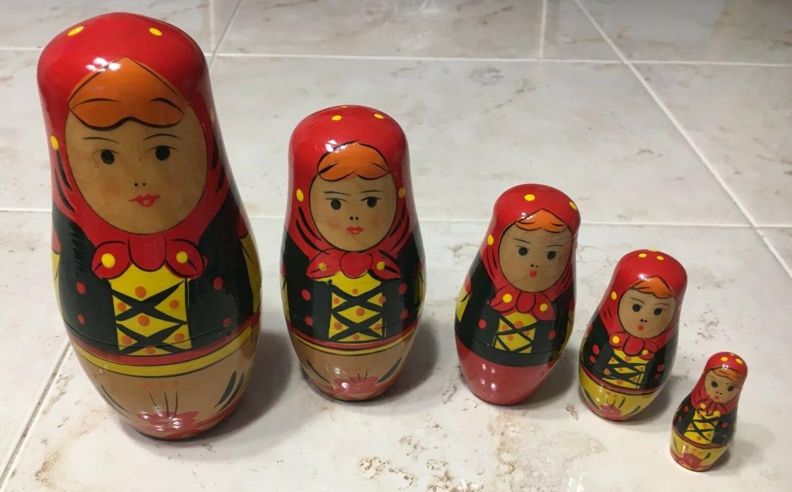 Set of 5 Nesting Dolls made in China