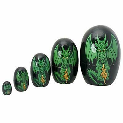 PT Fire Winged Dragon Nesting Dolls Collectible Resin Figurine