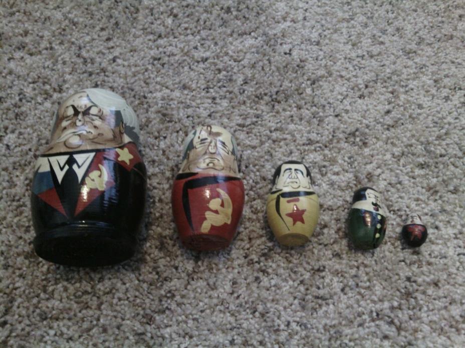 Soviet leader nesting dolls