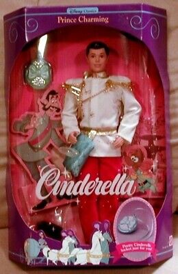 Cinderella Prince Charming Disney Classic with Shoe and Locket (1991). Barbie