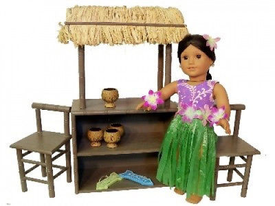 Shaved Ice Coconut Smoothie Stand for American Girl 46cm Dolls. Shipping is Free